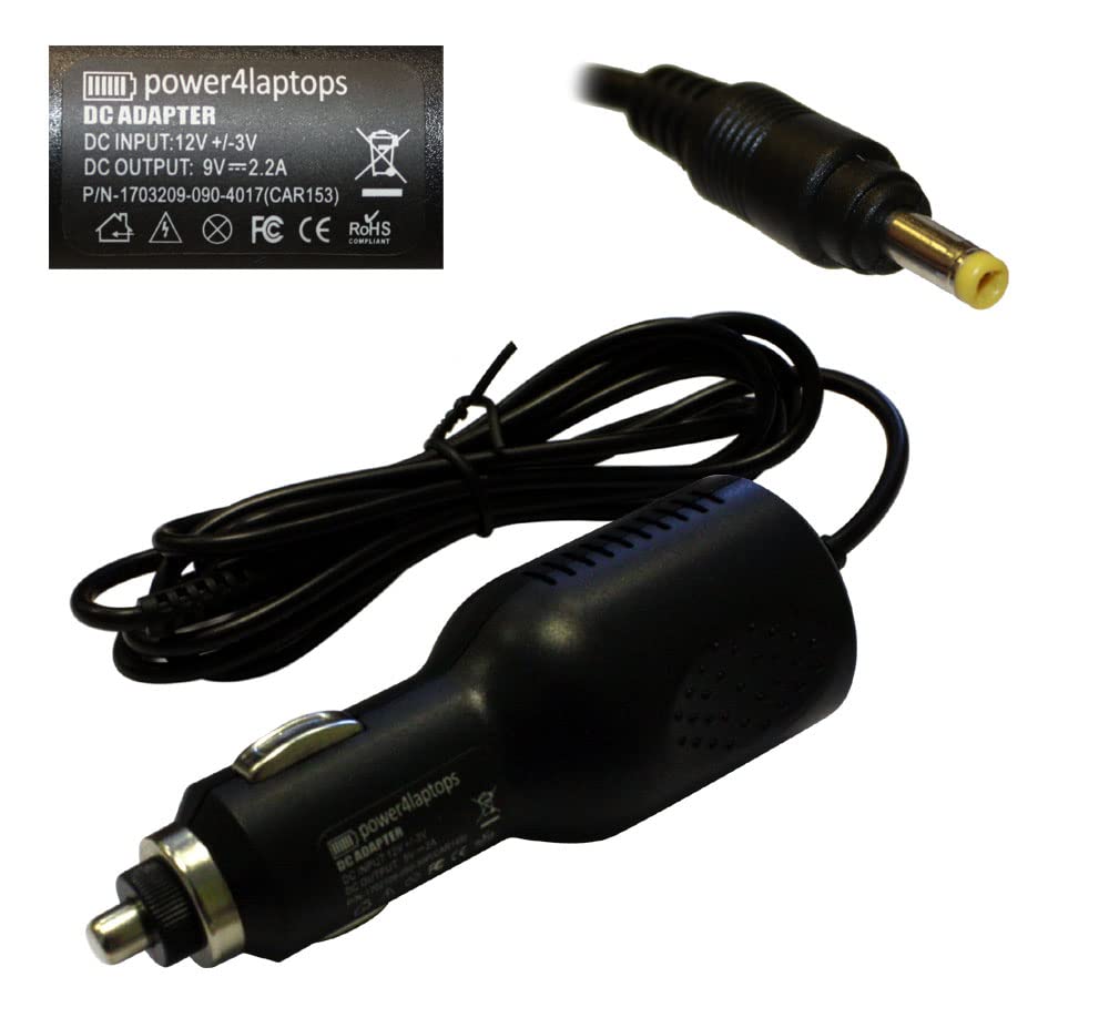 Power4LaptopsDC Adapter Tablet Car Charger Compatible With Zenithink ZT-180