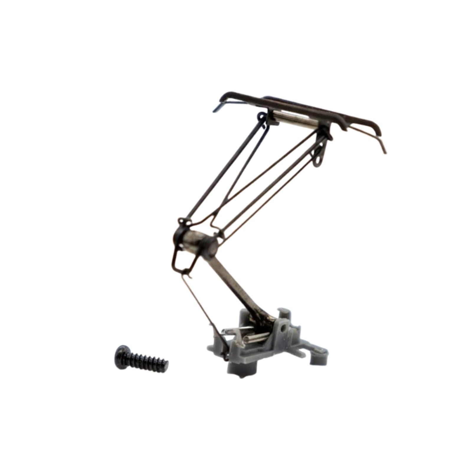 Metal Body HO Scale Pantograph Realistic Intricate Model Locomotive Pantograph Sturdy Base Railway Part for Collectors, Display Scene, Gray-image-42