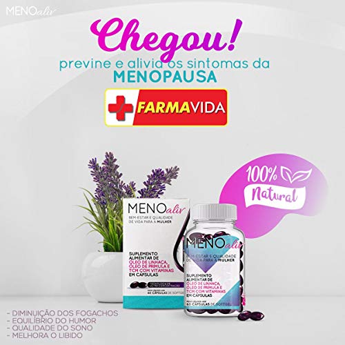 KIT C/ 05 - Meno Aliv 30 Dias - Contra Menopausa e TPM