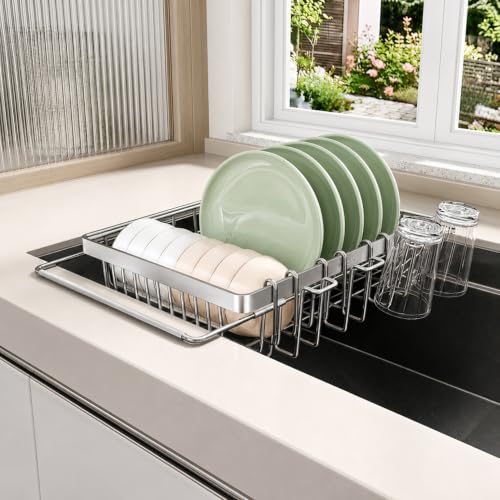 ZHOHO TANT Dish Drying Rack, 2 Pack Dish Drainer with Cup Holder - image 7