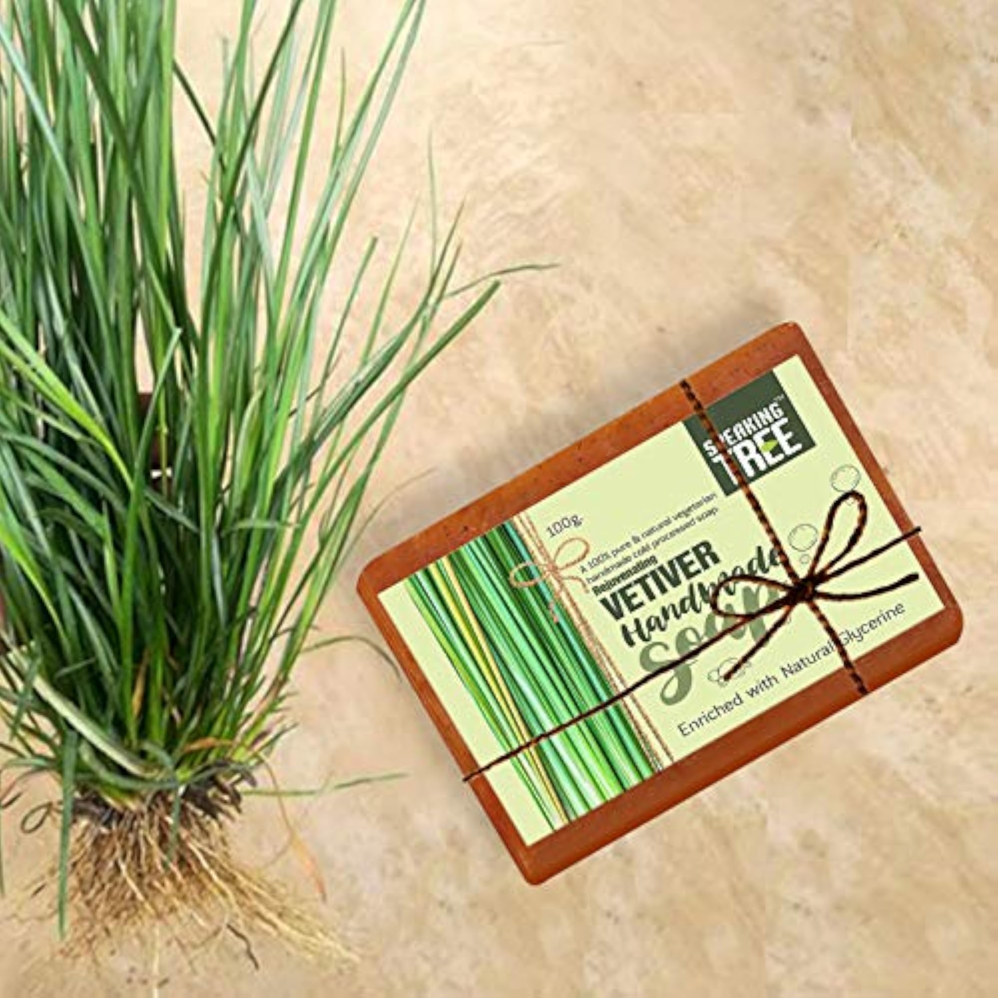 Specially Formulated Rejuvenating Vetiver Handmade Soap, Pack of 3