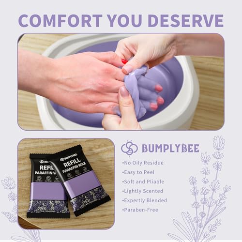 Bumplybee BPB-L200WAX8-KIT Paraffin Wax Machine For Hand And Feet, 3500Ml Hand Wax Paraffin Machine With 8 Pack Lavender Paraffin Wax, Hand Paraffin Wax Machine Paraffin Bath Set thumb #2