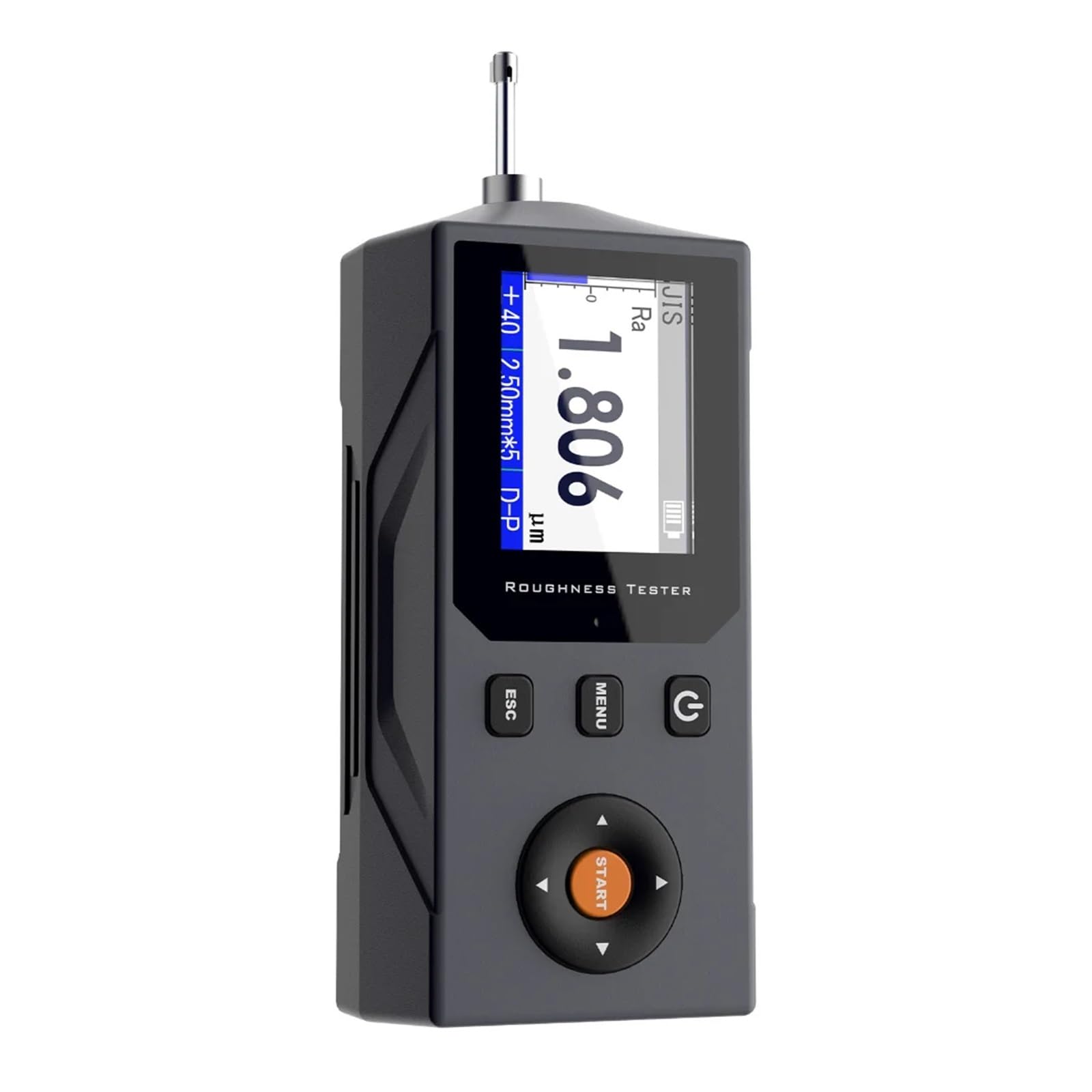 Glossmetro, Rugosimetro Ra Rq Rv Rs Etc 12+ parametri, rugosimetro digitale, durata della batteria di 20 ore, spegnimento automatico, profilometro
