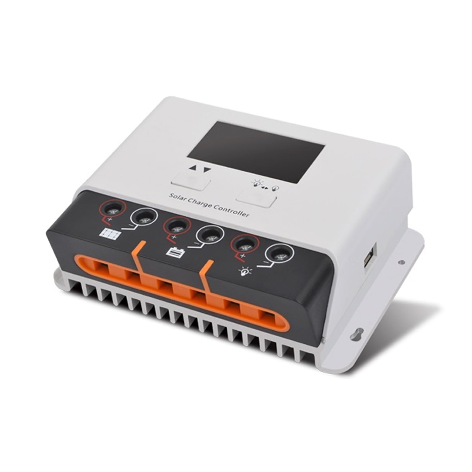 CUDTAPI 12V/24V Auto PWM Solar Char Controller With LCD Dual USB 5V Output Solar Cell Panel Regulator PV Home(30A)