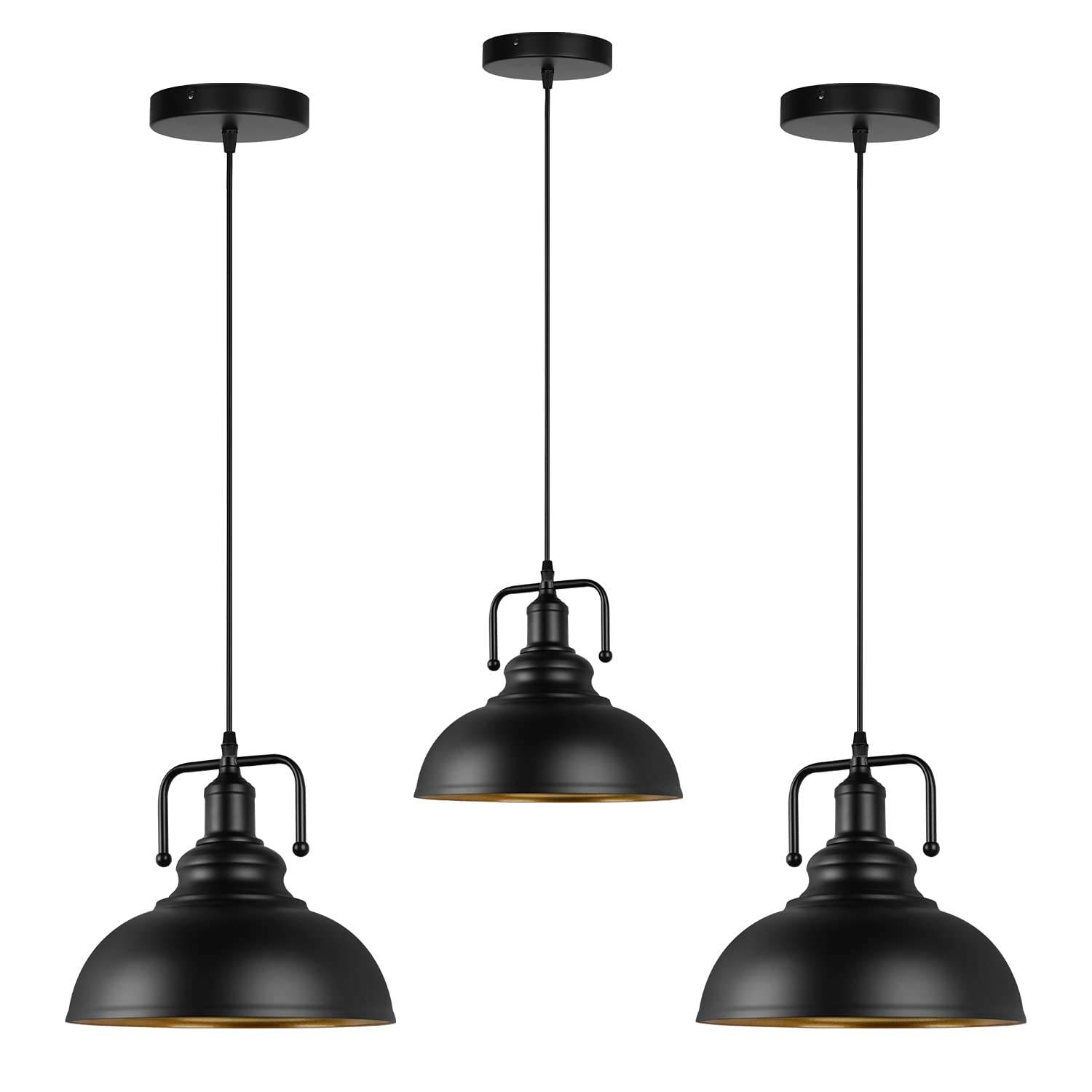 Buy Black Dome Pendant Light, Copper Inside Farmhouse Pendant Lighting