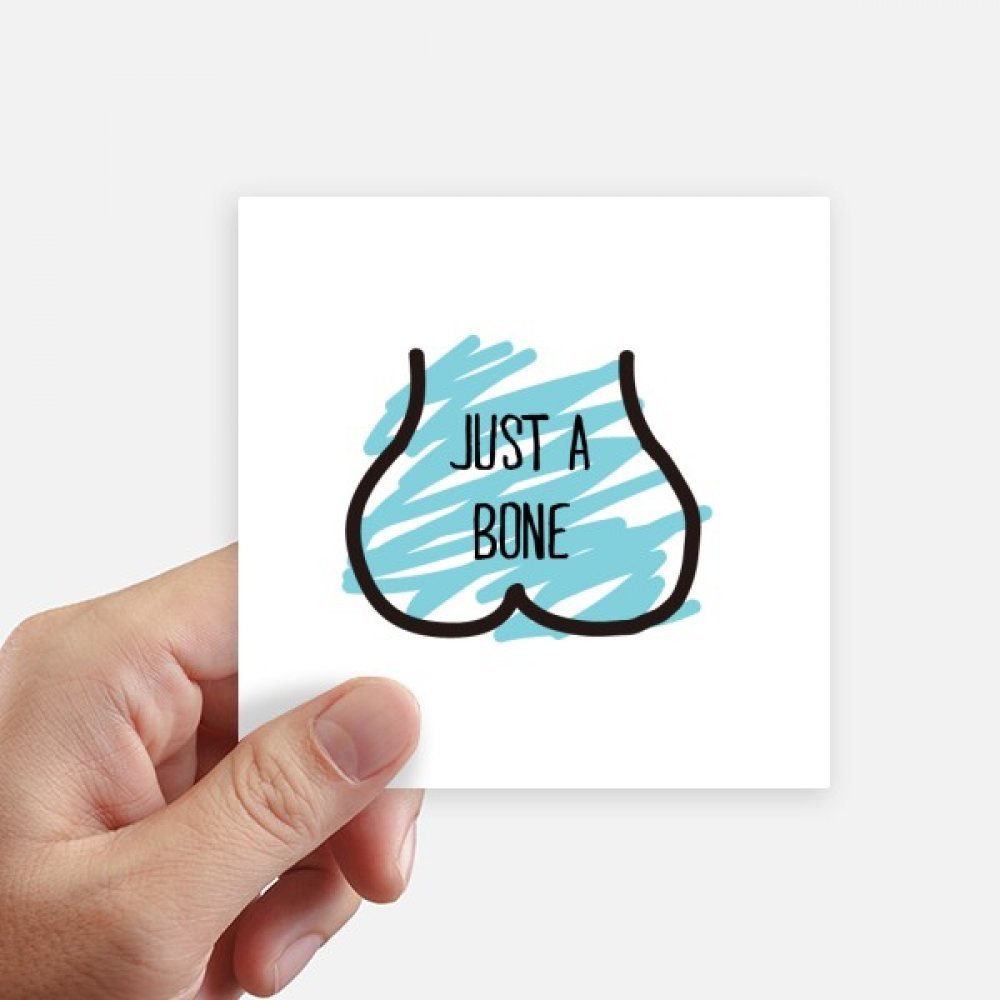 Sticker carré imprimé bleu en lot de 8 stickers carrés de 10 cm pour mur et pc