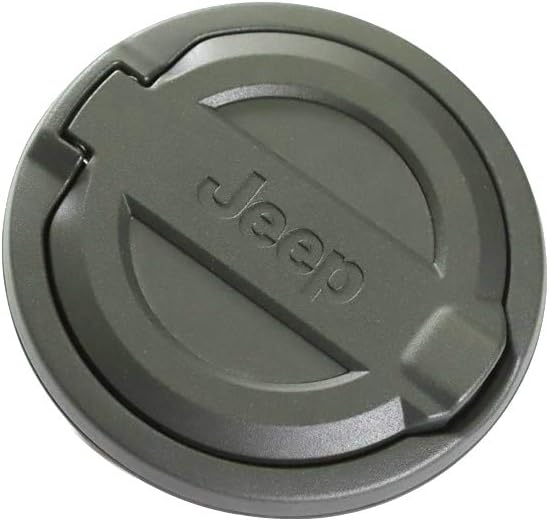 Mopar Genuine Fuel Door, Satin Black w Logo