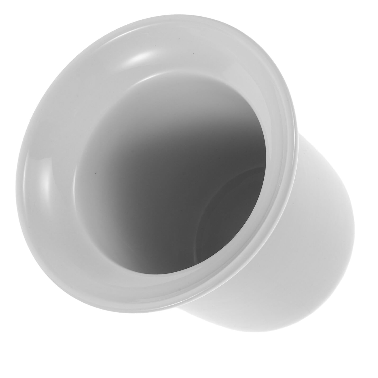 Accessoire de salle de bain en porcelaine, le porte-brosse blanc pour coin toilette épuré