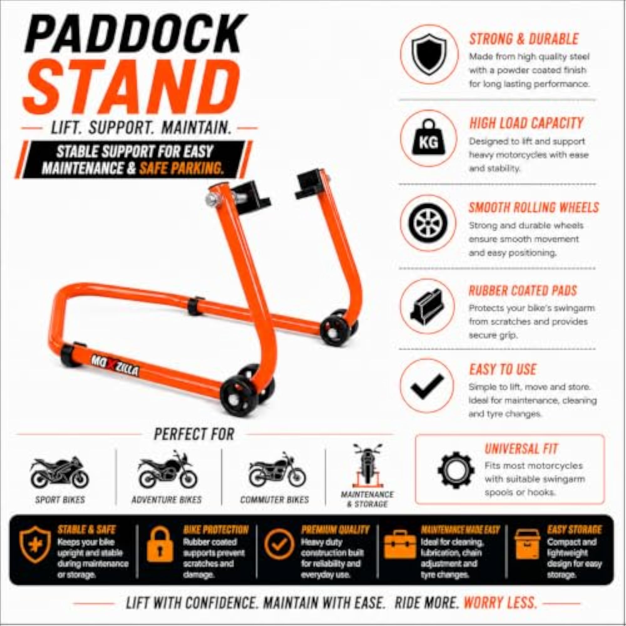 Universal Paddock Stand for Bikes