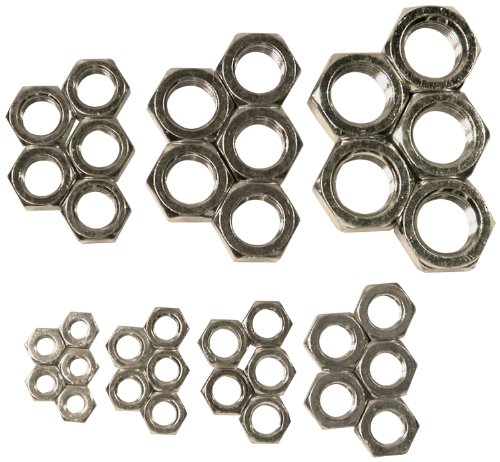 Allstar Performance ALL18291 Left Hand Steel Jam Nut Assortment, Zinc