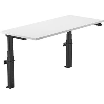 Linak Wall - Elektrischer H henverstellbarer Wandtisch - Schwarz Gestell/Ohne Tischplatte
