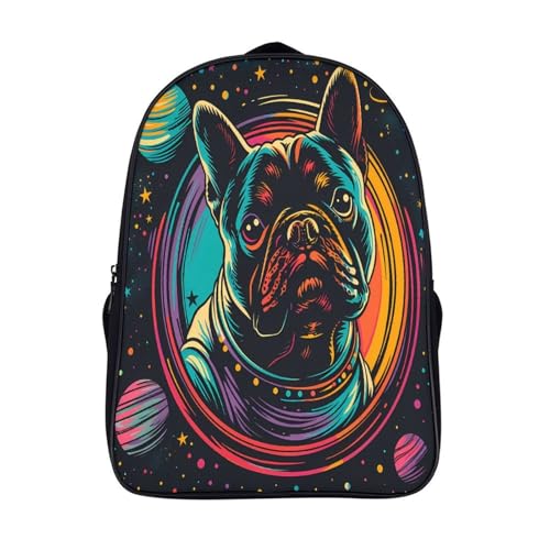 Sac à dos étudiants à 2 compartiments et imprimé 3D pour école et voyages