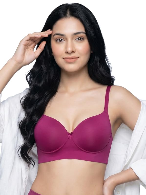 intimist Cotton Maximiser Push-Up Bonded Bra for Women | Level-2 Padding | 3/4th Coverage | Breathable 100% Cotton Feel | Wire-Free | No Elastic | Seamless Smooth Finish | Pack of 1-picture-40