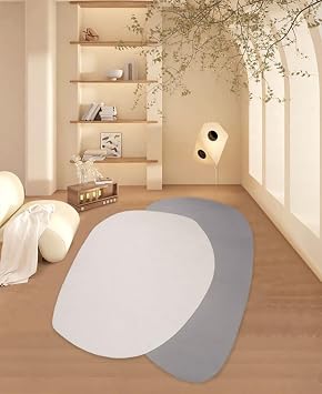 Beige Grey Irregular Shaped Faux Wool Area Rugs 2x3 Washable Soft Abstract Designer Rug for Livingroom Bedroom Nursery Diningroom Modern Art Decor Home Office Carpets