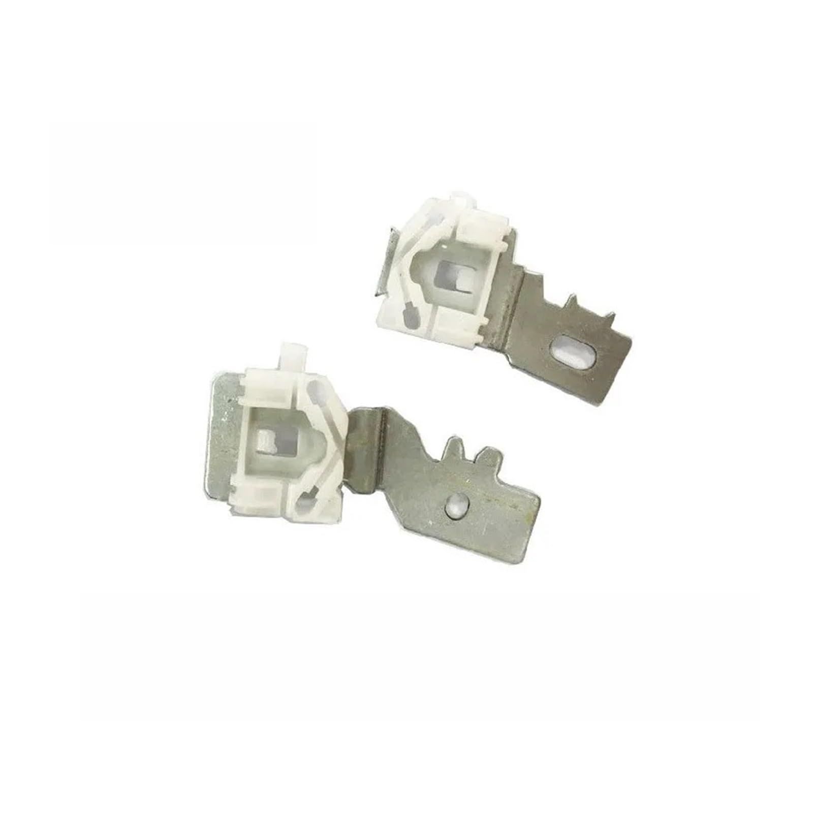 Lhdktee for Nissan for Primera P12 Front Left 2002-2007 Electric Window Regulator Repair KIT Slider Clip 2 Pieces Iron Clips Car Window Handle