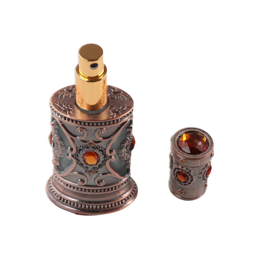 zaoalife 40ml Vintage Perfume Essential Oil Spray Bottle, Refillable Mini Perfume Aroma Bottle Glass Containers Storage Bottle
