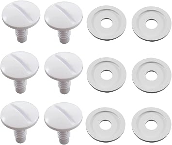 ATIE 280 Pool Cleaner Wheel Screw C55 and Wheel Washer C64 Combo Kit for Polaris 280/180 Pool Cleaner 6 Pack