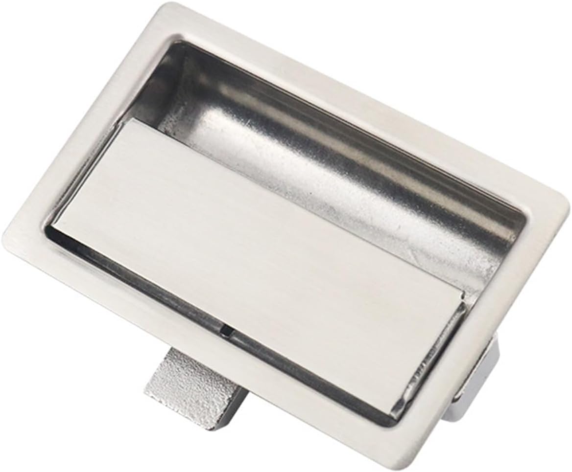 304 Stainless Steel Box Flat Lock Embedded Square Industrial Cabinet Door Toolbox Panel 1Pcs