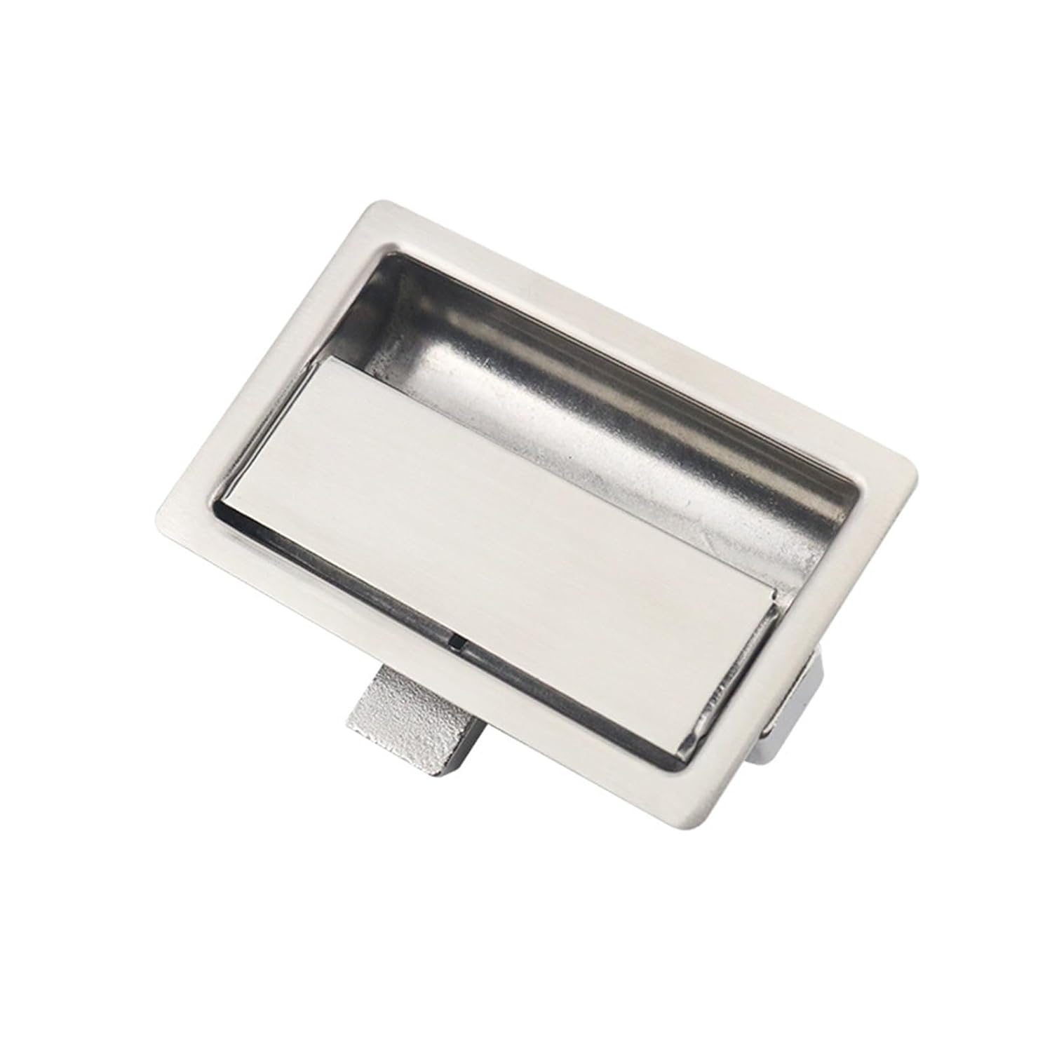 304 Stainless Steel Box Flat Lock Embedded Square Industrial Cabinet Door Toolbox Panel 1Pcs