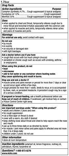 Vicks VapoRub Topical Cough Suppressant Ointment - 1.76 oz - Thumbnail 2