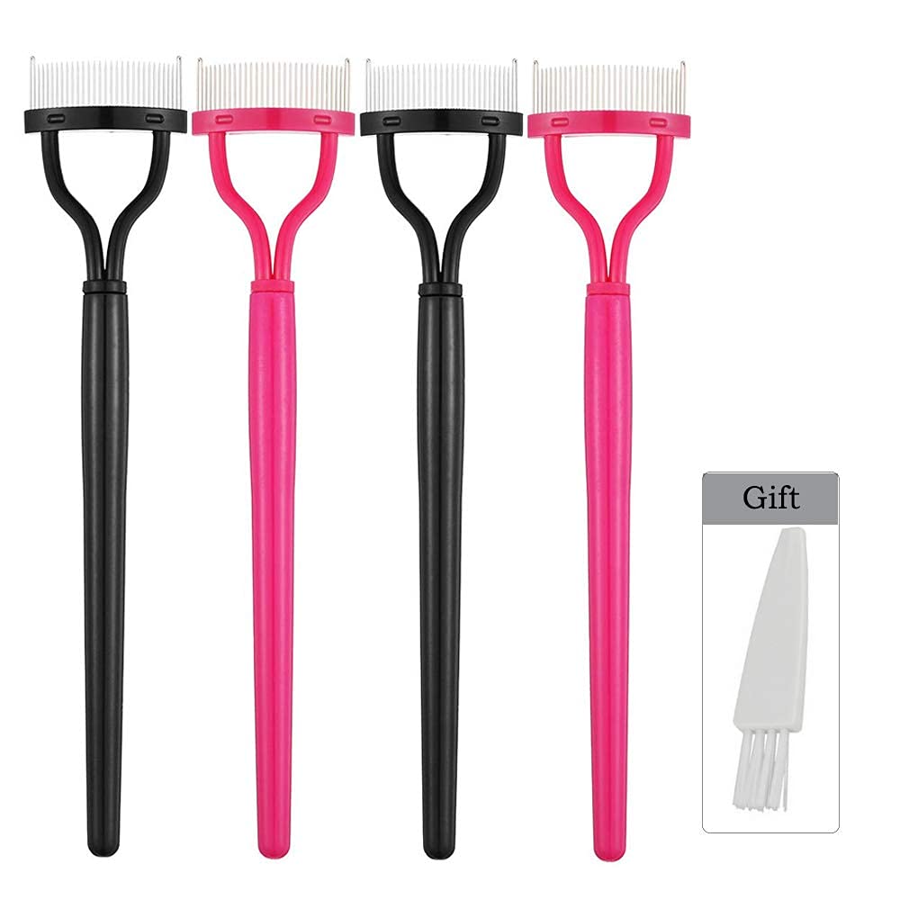 Stainless Steel Tooth Eyelash Comb, Mascara Eyelash