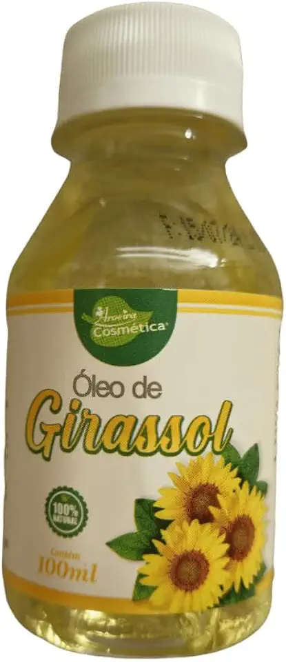 Óleo de Girassol Natural 100mL - Hidratação e Suavidade para Pele - Aroeira Cosmética