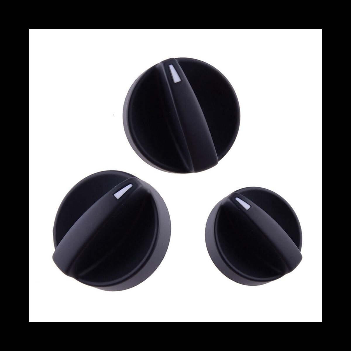 Boutons climatisation Mazda 6 2006-2008 commutateur de chauffage AC style noir 3 pièces