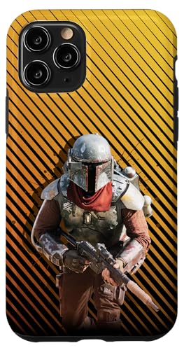 Coque iPhone 11 Pro Star Wars The Mandalorian Le Marshal motif pop art pour fans de la saga