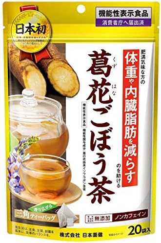 Amazon 日本薬健 葛花ごぼう茶 袋入り 日本薬健 食物繊維