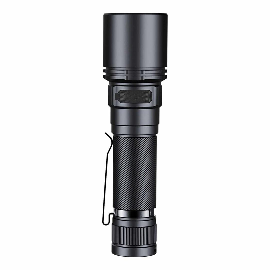 Fenix Linterna LED C7-R, potente, ultra brillante, 3300 lúmenes, iluminación de 575 metros, recargable por USB tipo C, IP68 impermeable y resistente al polvo, succión magnética en la cola