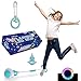 Todos Aman Rocket Flashing LED Ankle Skip-It Fun Cool Jumping Gift for Ages 5 6 7 8 9 10+ Kids & Adults Family Exercise Fitness Coordination Balance Extra Energy Burning (Teal)
