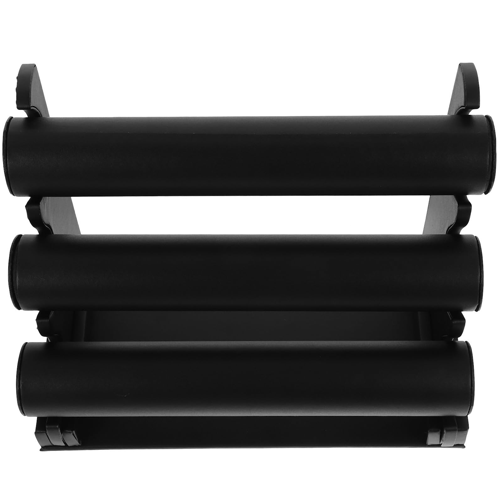 HOMSFOU Tisch Armbandständer 3 stufig aus Pu Leder Abnehmbarer Uhrenhalter Rutschfester Schmuckaufbewahrung Organizer für Armbänder Armreifen und Uhren
