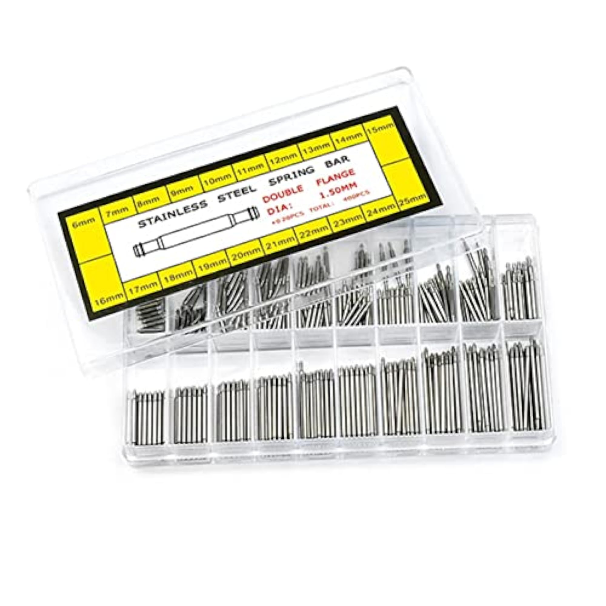 400Pcs Stainless Steel Watch Bands Spring Bars