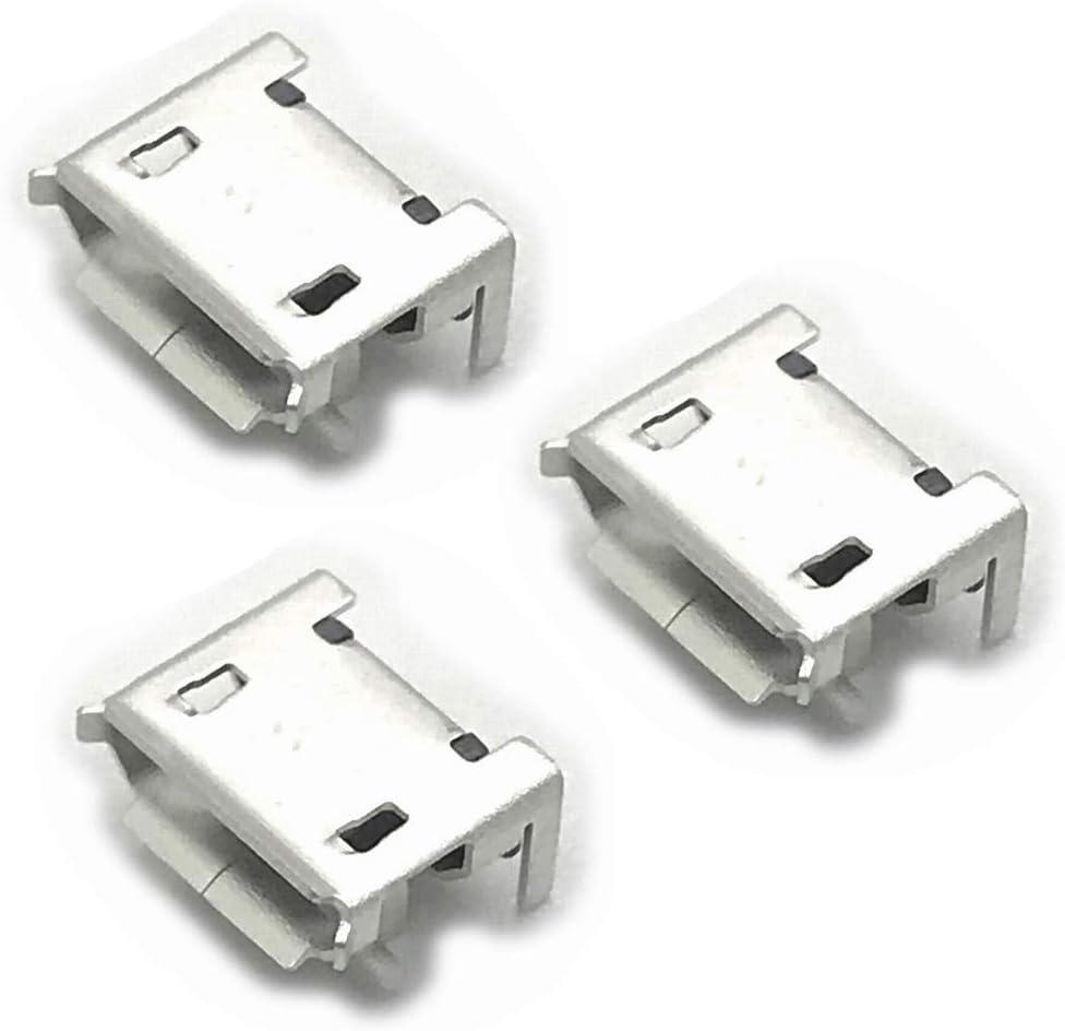 DGSUS 3PACK Micro USB Charger Port Female Type SMT SMD Solder Soldering Jacks Charging Block Connector for JBL Pulse 2 Pulse 2 Plus Bluetooth Speaker
