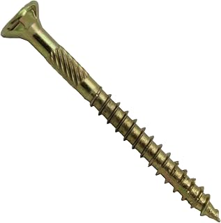 Jake Sales #9 x 2" Gold Star Wood Screw Torx/Star Drive Head - Multipurpose Torx/Star Drive Wood Screws - (5 POUNDS - 585 Approx. Screw Count)