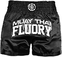 Vista 27 de Fluory - Pantalones cortos de lucha para muay thai, shorts de MMA, ropa de entrenamiento para lucha en jaula, grappling, artes marciales, kickboxing