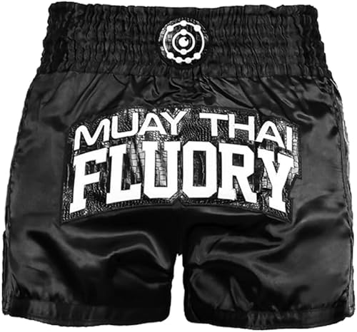 Miniatura 27 de Fluory - Pantalones cortos de lucha para muay thai, shorts de MMA, ropa de entrenamiento para lucha en jaula, grappling, artes marciales, kickboxing