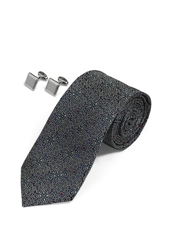 Satya Paul Tie: Silk, Cufflinks: Metal PrintedGreen Men Tie Cufflink Set (B0C9TZPX11) Amazon Price History, Amazon Price Tracker