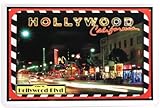 WOGEKA ART Retro Blechschild - Hollywood Blvd California - witziger Spruch als Geschenk-Idee zum Geburtstag Weihnachten zur Dekoration 20x30 cm Vintage-Design aus Metall 624