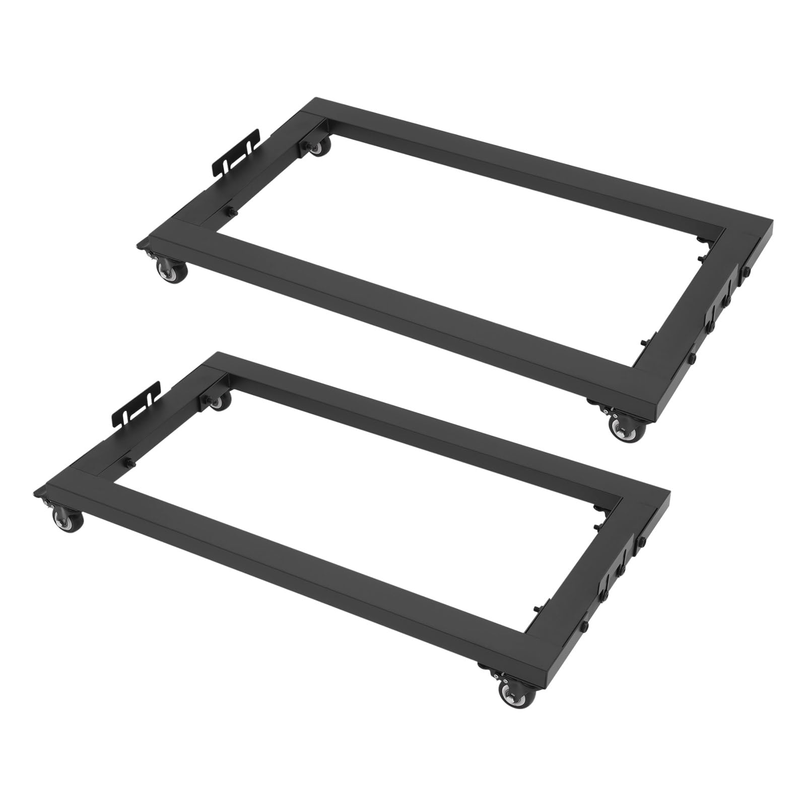 Möbelroller 150kg 2er Set mit 4 Bremsrollen 80x43cm | Verstellbare Halterungen, Schnelle Montage, Platzsparend Verstaubar, Stahl & TP & Eisen Beschichtet