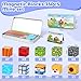 SYSKENI Mini Magnetic Blocks Travel Set, 35PCS Magnetic Blocks Travel Toys for Kids Ages 3-5 4-8, Portable Magnet Cubes Preschool Learning Toys with Portable Iron Storage Box Christmas Birthday
