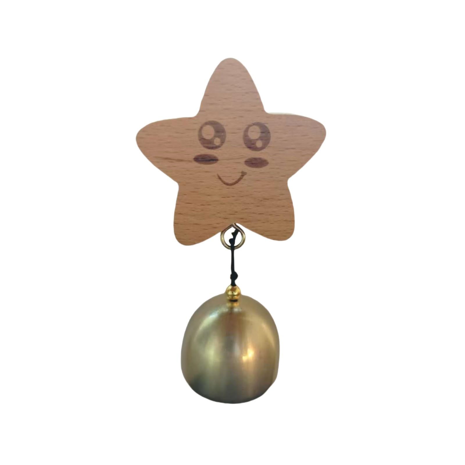 ordinarYone Easy Installation Adhesive Mount Doorbell Wooden Animal Shopkeeper Bells Door Chimes Without Tool Required Simple Setups