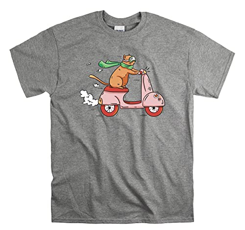 T-shirt chat sur une moto M Sport Grey pour afficher votre liberté