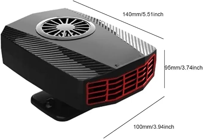 Calefactor Eléctrico Portátil Convector 12V 150W miniatura 3