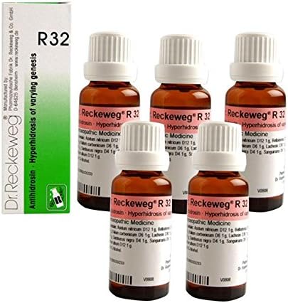 Dr.Reckeweg Germany R32 Excessive Perspiration Hyperhidrosis of Varying Genesis Pack of 5