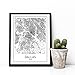 Dallas Map City Maps Dallas Map Print Map Art Print Texas Print Texas Map Texas State Modern Map Print Black White Map Wall Art Modern City Print 8x10 Unframed