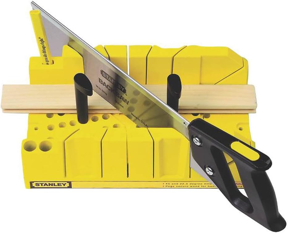 STANLEY 3 Each: Clamping Mitre Box With Saw 20600