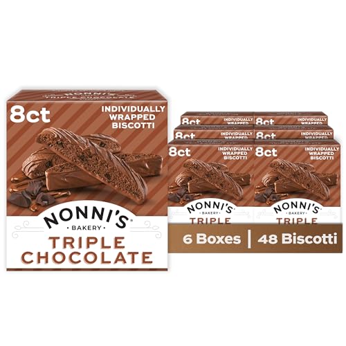 Nonni's Biscotti, Triple Chocolate, 6 Boxes, 48 Biscotti Total