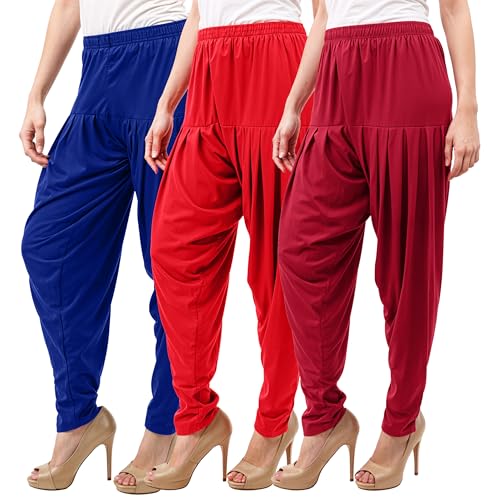 Image of Buy That Trendz Patiala Salwar for Women Relaxed Fit Viscose Patiyala Salwar Harem Bottom Pants