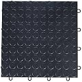 GarageDeck Coin Pattern, Durable Copolymer Interlocking Modular Non-Slip Garage Flooring Tile (12 Pack), Graphite
